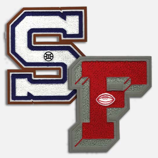 Custom chenille letter patches