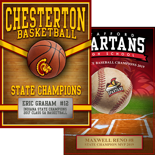 school sport award plaques