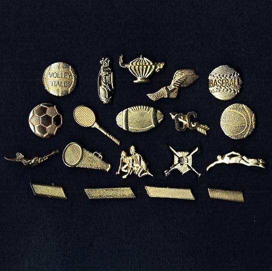 metal pins for school sports and activities