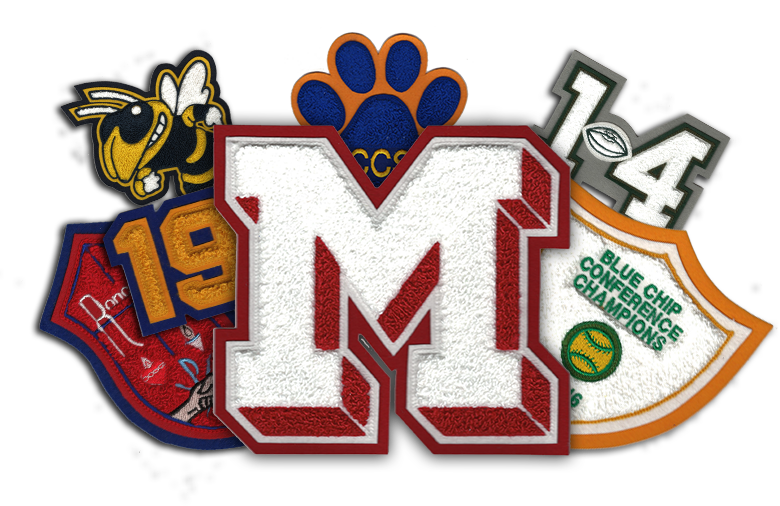 custom letter and number patches